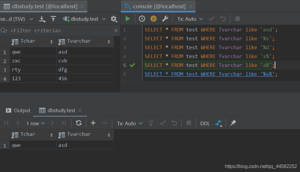 mysql 判断字符串长度 mysql判断字符串是否相等_测试数据_19