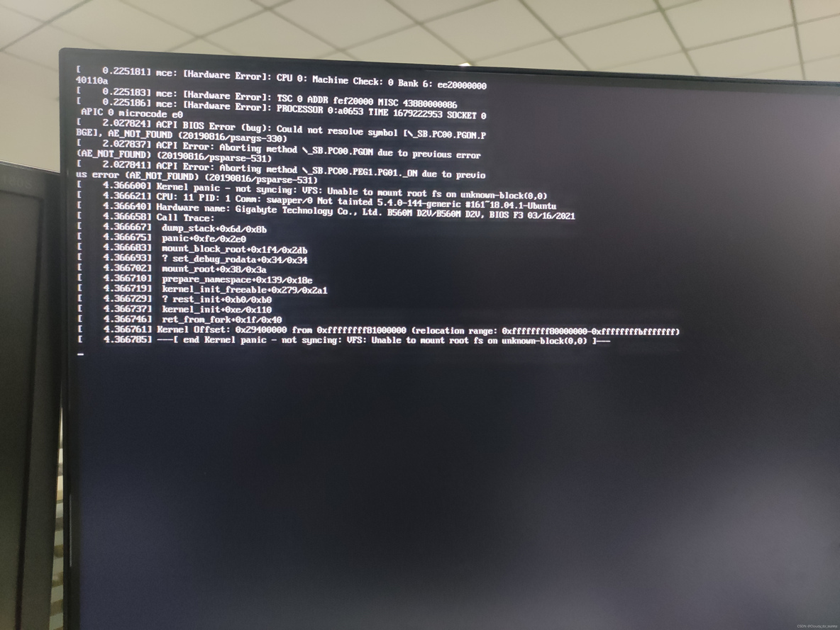 acpi bios error could not acpi bios error could not resolve_重启