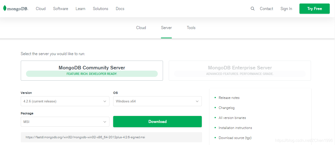 mongodb驱动包 mongodb4.4.2安装教程_下载安装