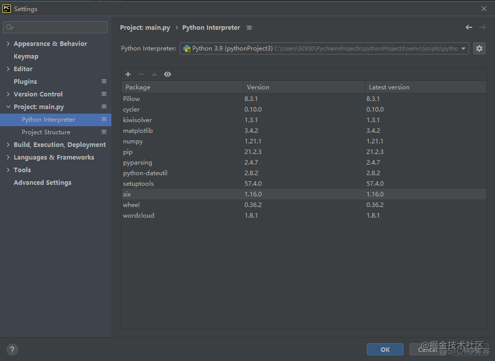 pycharm 安装python word库 pycharm安装wordcloud_python_04