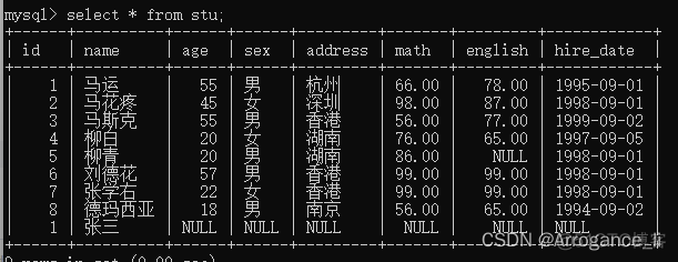 mysql创建一张学生表 mysql怎么创建一个学生表_数据库_05