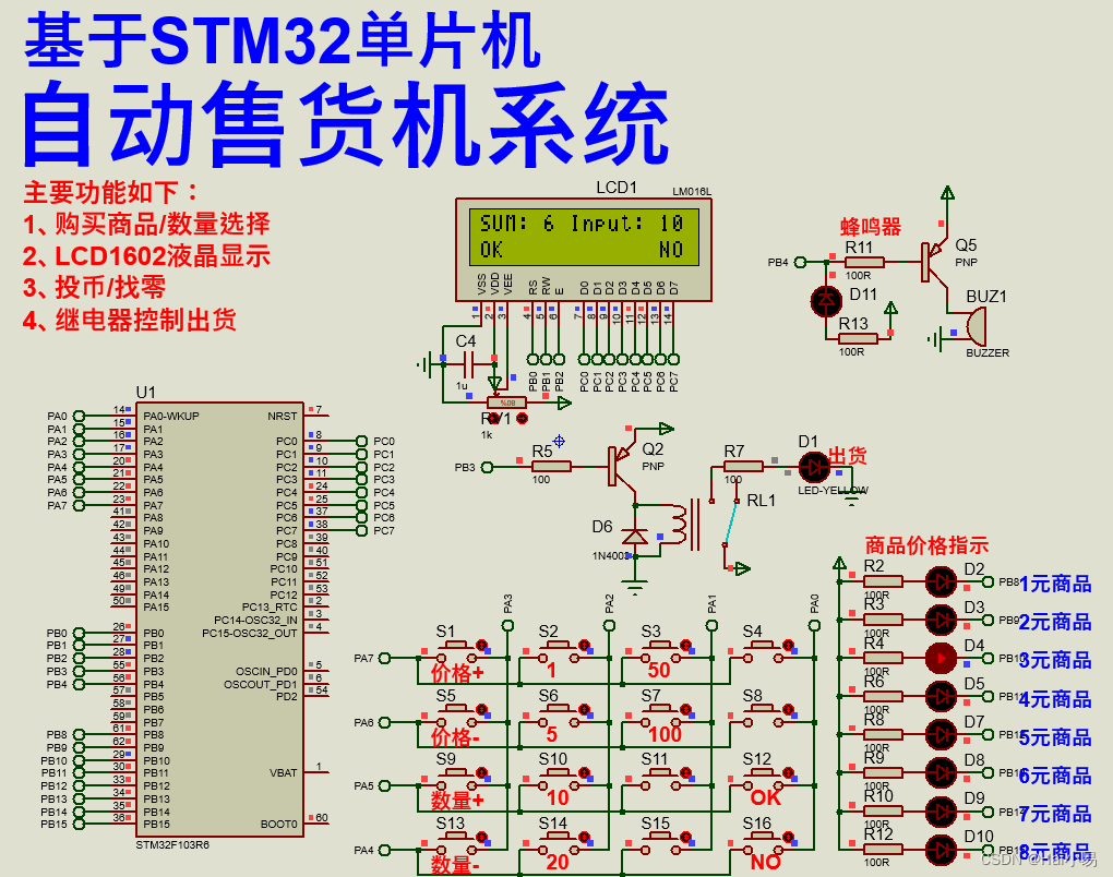 自动售货机java设计教程 自动售货机系统设计_proteus_03