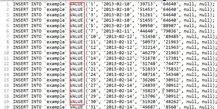 mysql values函数 mysql中values是什么意思_运行时间_09