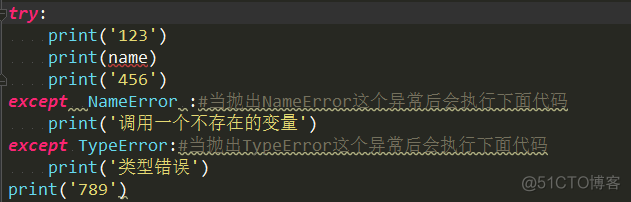 python语法错误异常 python语法错误类型_异常处理_03