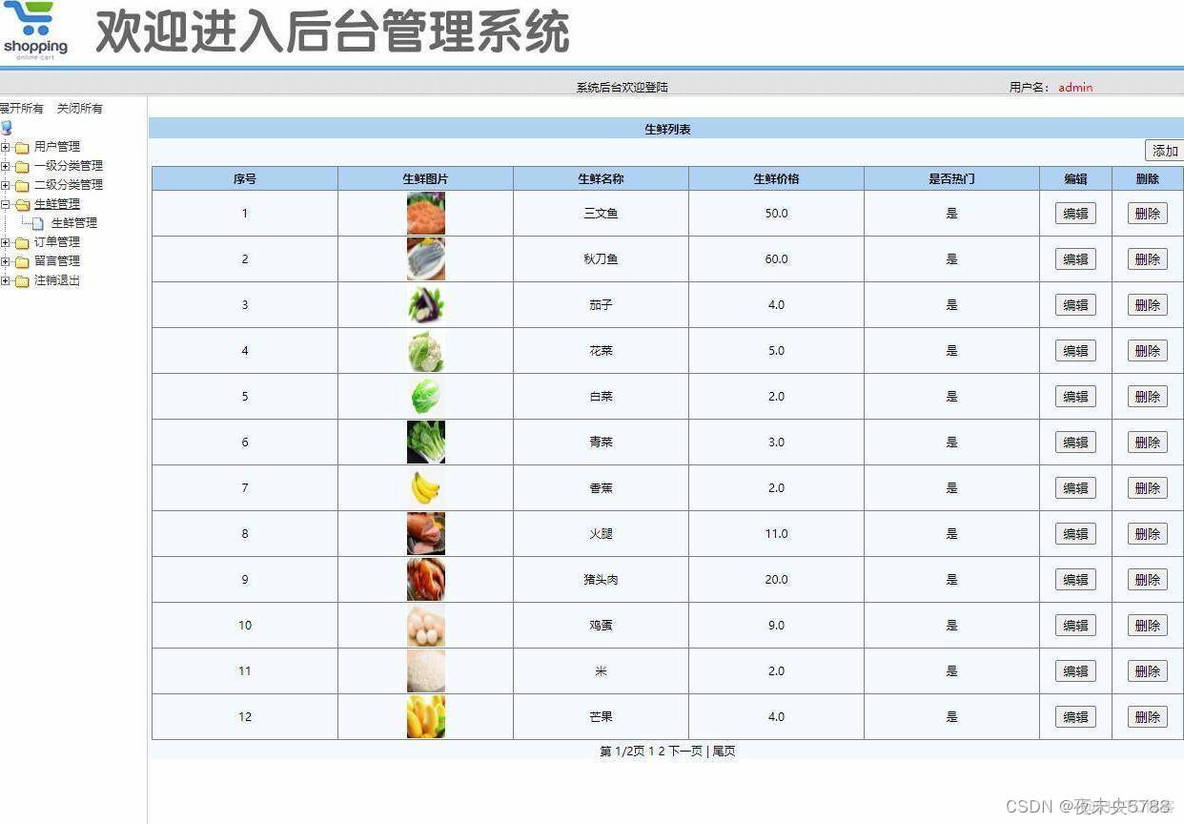 java购物结算系统代码 java购物管理系统_ci_09