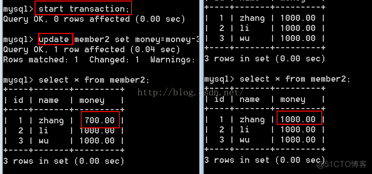 mysql事务处理步骤 mysql处理事务的一般步骤_客户端_04