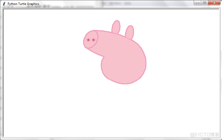 python turtle 绘图小猪佩奇 pycharm小猪佩奇_ci_07