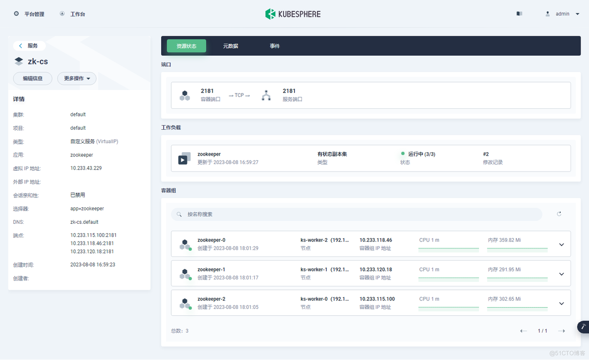 KubeSphere 部署 Zookeeper 实战教程_KubeSphere_07