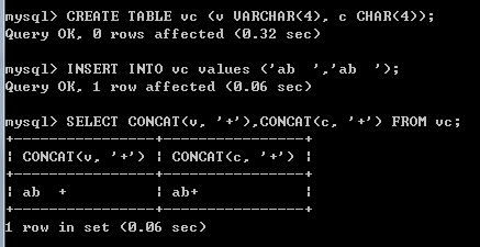 mysql数据类型char和varchar mysql中varchar和char_mysql 的 char类型的数据类型