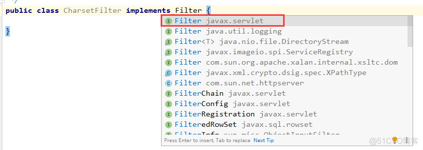 java 过滤器 设置不过滤 java中过滤器_java_04