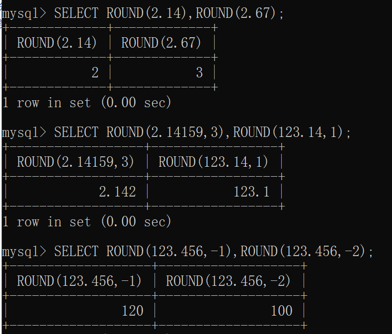 pdo mysql 函数 mysql函数大全及举例_浮点数_07