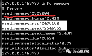 项目启动之后收到mq消息导致redis缓存没加载 redis-cli info memory_数据库_12