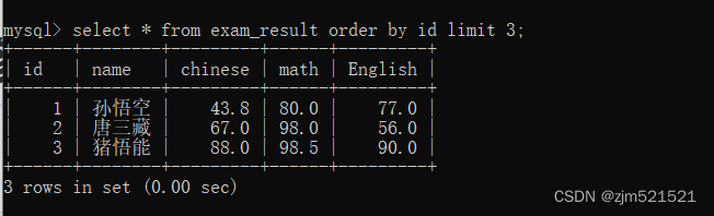 MySQL leading用法 mysql用法教程_mysql_22