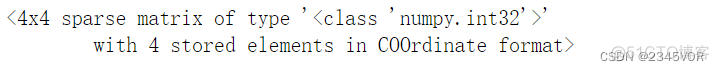 Python矩阵 稀疏 python稀疏矩阵存储_矩阵_03
