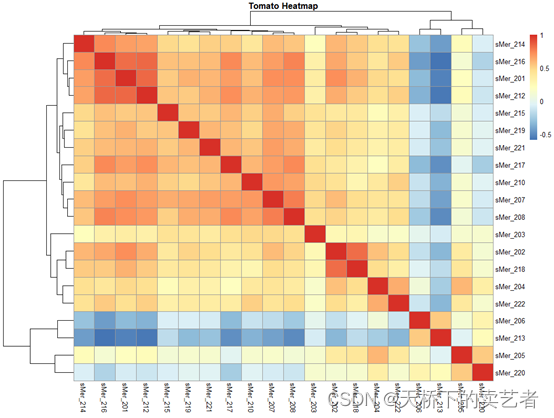 R语言相关性pearson r语言相关性热图_聚类_09