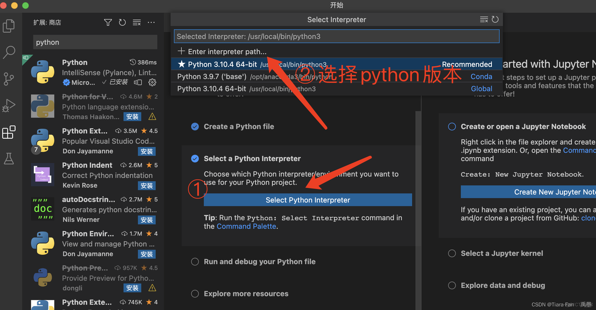 visual studio 设置python编译器路径 visual studio code python环境配置_Visual_07