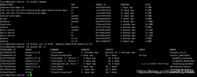 centos限制docker内存 docker 限制容器内存_docker