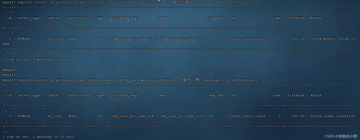 date int mysql 索引 mysql索引使用规则_数据库_25