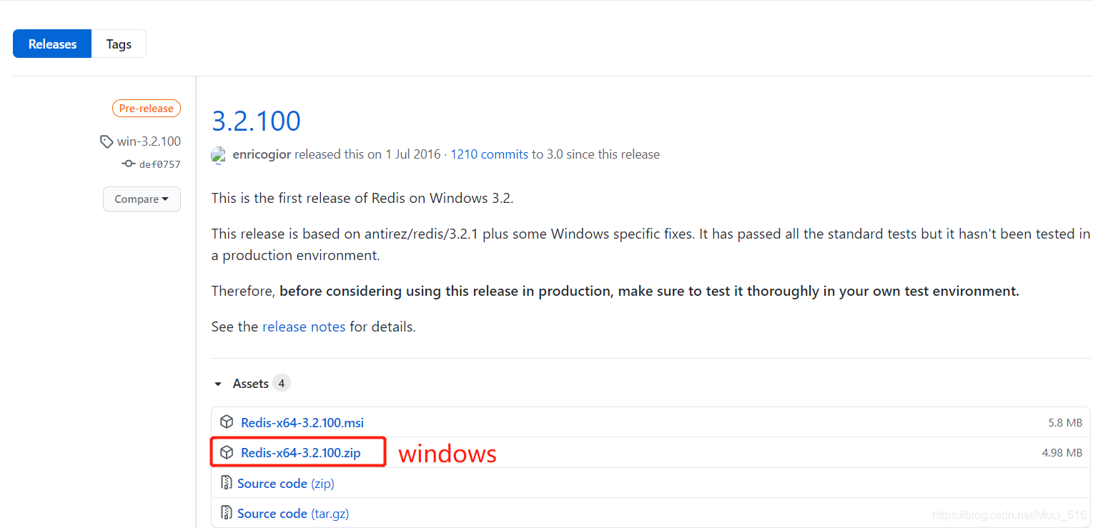 for redis windows版本 redis win10_redis