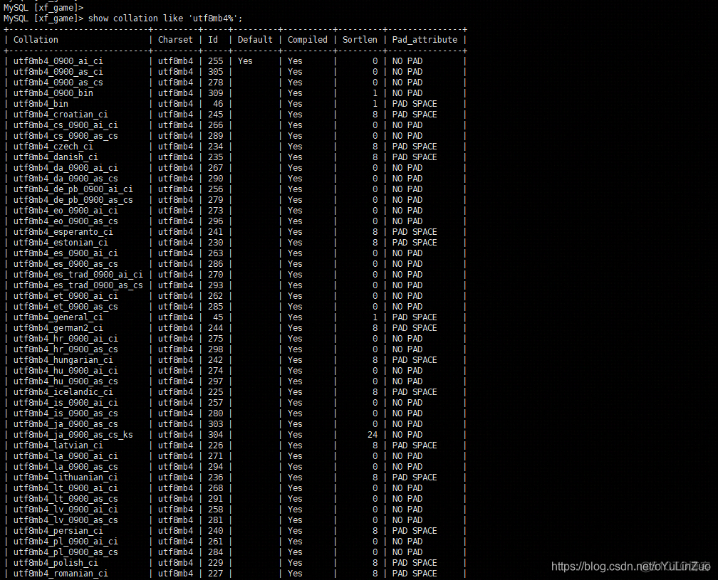 mysql建库语句 字符集 排序 mysql 字符集和排序规则_mysql_02