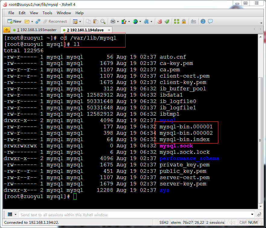 mysql 查看主从状态 mysql5.7主从_mysql 查看主从状态_03