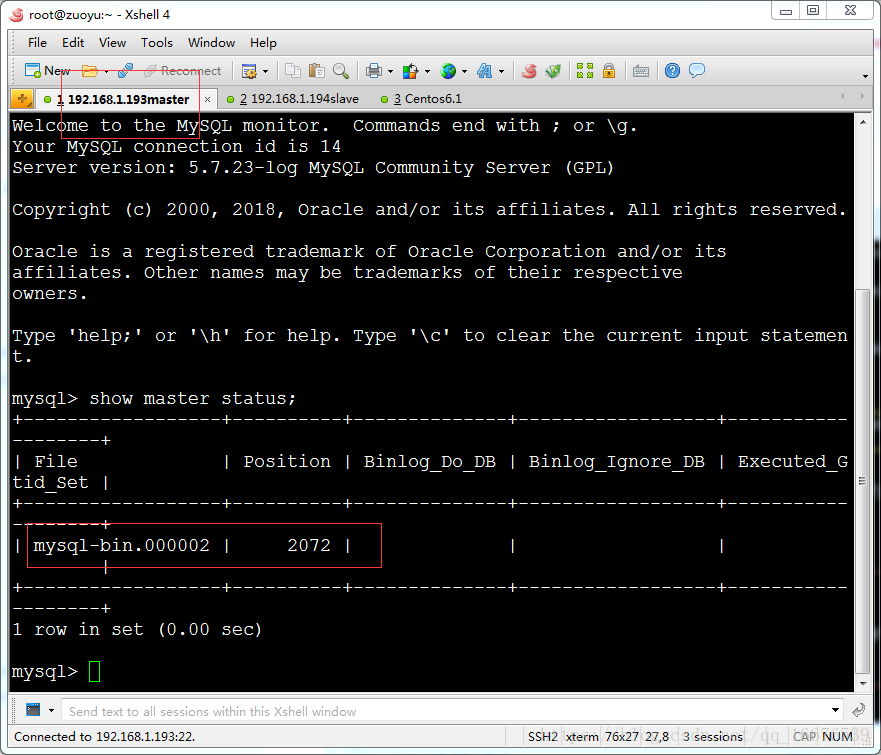 mysql 查看主从状态 mysql5.7主从_mysql主从复制_14