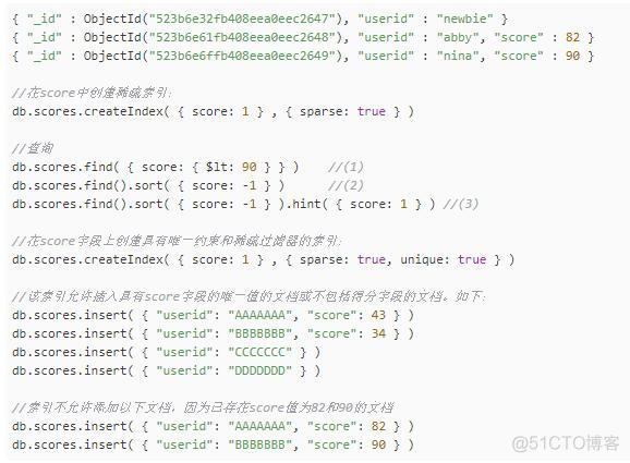 mongodb的索引数据结构 mongodb 数组索引_数组_50