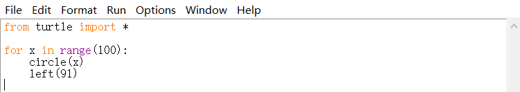 python海龟作图同心圆 python海龟作图画圆弧_Python_11