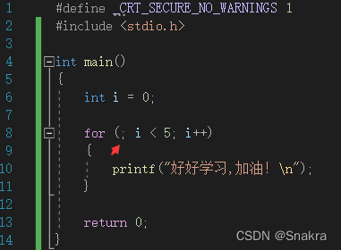 C语言架构顺序 c语言基本架构_for循环_16