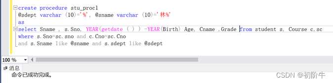 sql server 创建一个存储过程 用sql创建一个存储过程_云原生_05