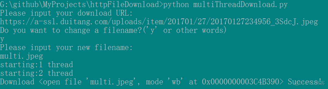 python 多线程下载库 python多线程下载器_操作系统_02