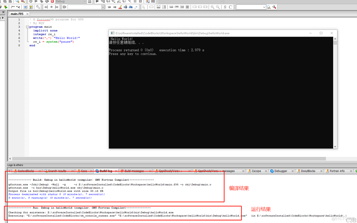 window环境下 Python如何使用 Fortran 编译器 fortran win7_编译器_16