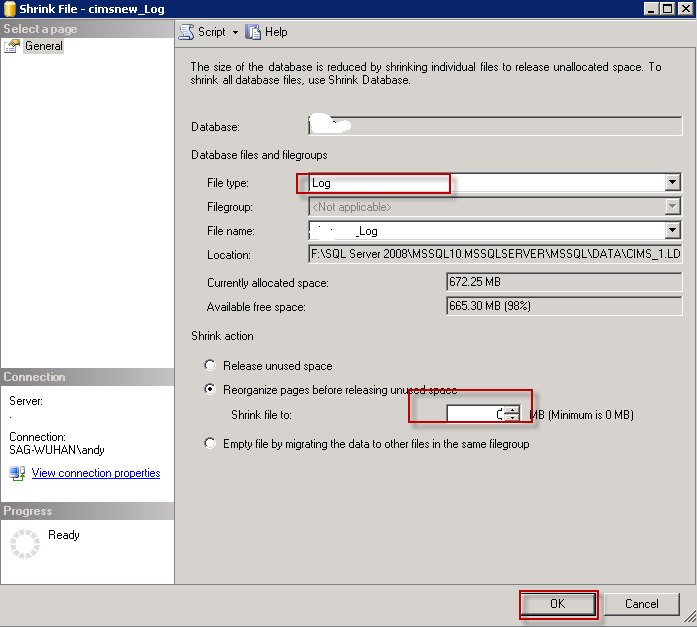 sql server设置日志保存时间 sql server2008日志_SQL_03