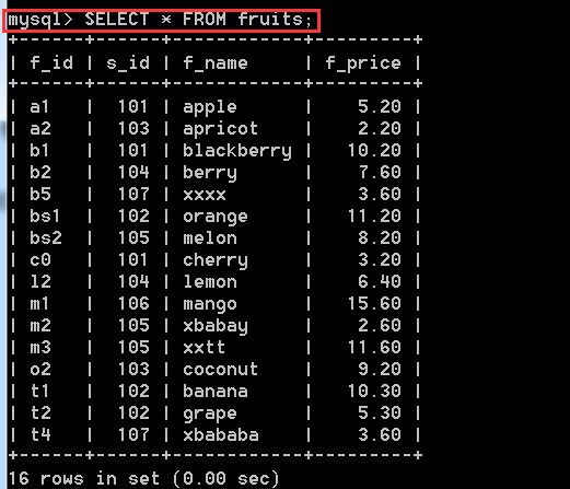 mysql 在一个库中查询一个值 mysql查询所有库_数据