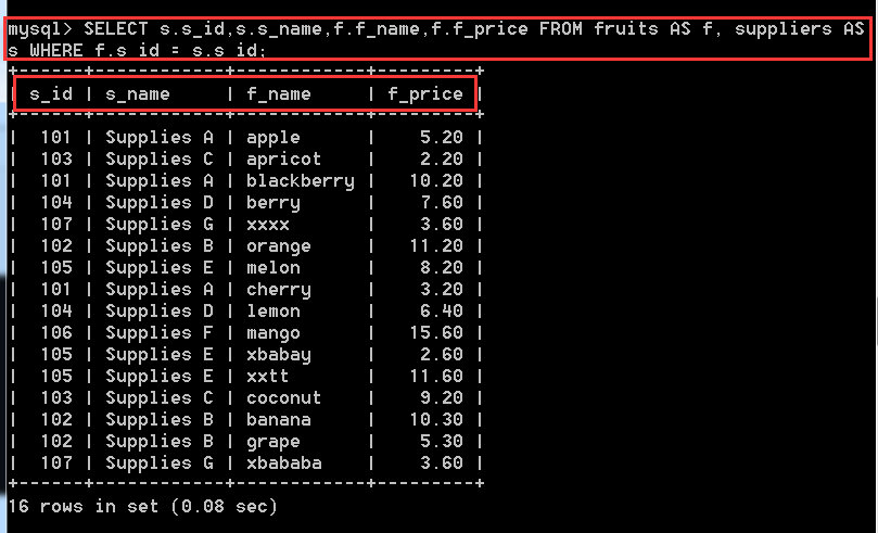 mysql 在一个库中查询一个值 mysql查询所有库_字段_33