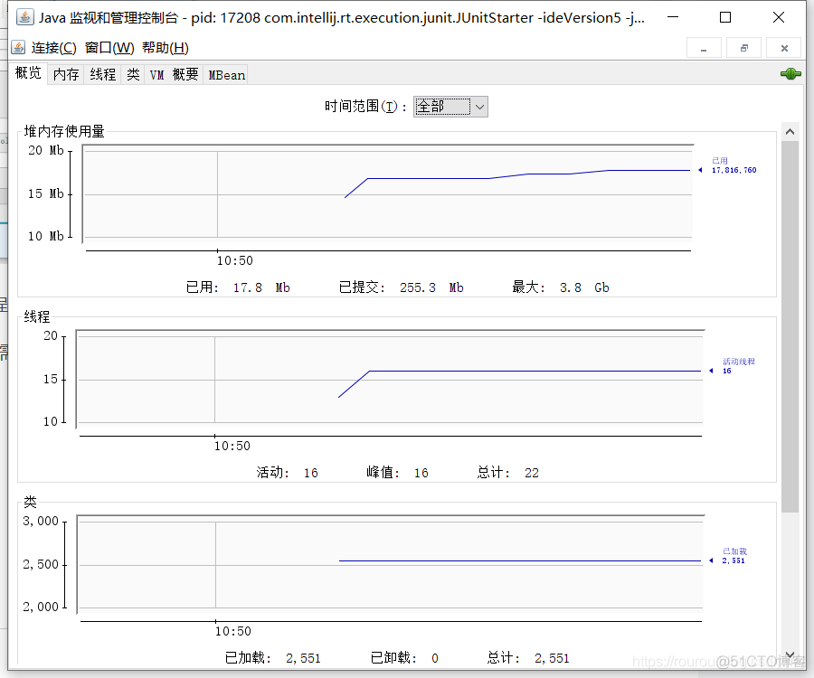 Java 查看JVM最大 线程数 jvm查看线程运行状态_jconsole_02