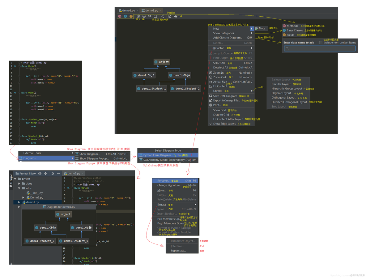 python点击鼠标右键 pycharm鼠标右键选项_Code_18