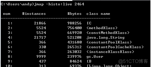 java jps命令内存 java内存查看命令_JVM