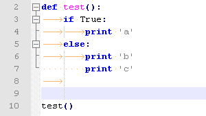 python 多行调整缩进 python多行代码统一缩进_c/c++