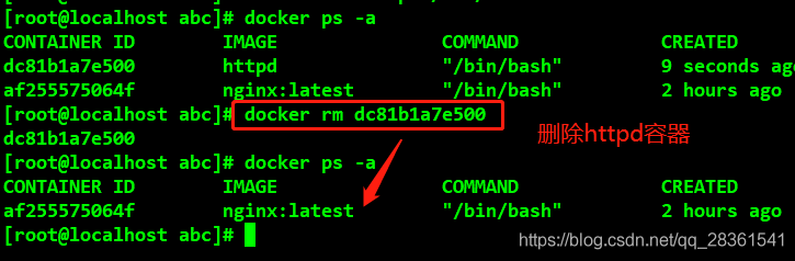 docker 查看镜像命令 删除镜像命令 docker容器和镜像的删除命令_nginx_13