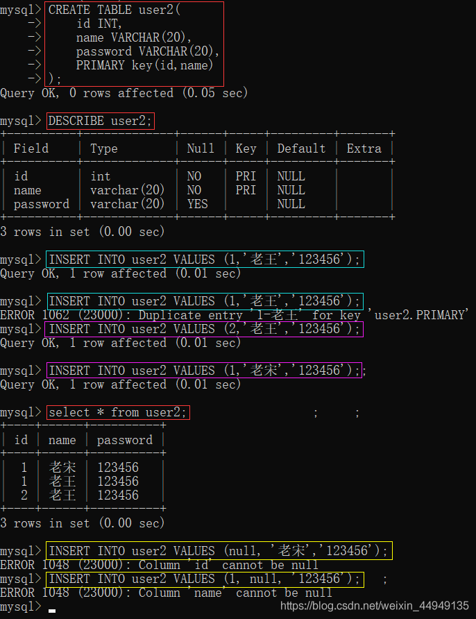 mysql 增加联合主键 mysql建立联合主键_字段_16