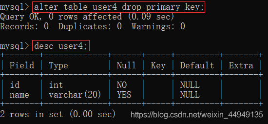 mysql 增加联合主键 mysql建立联合主键_主键_20