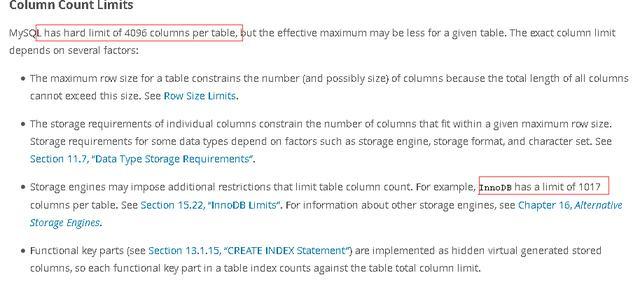 mysql 一个数字占几个字节 mysql字段个数_字段