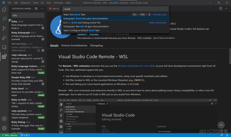 vscode python import 后 蓝色 绿色 vscode wsl python_Ruby_05