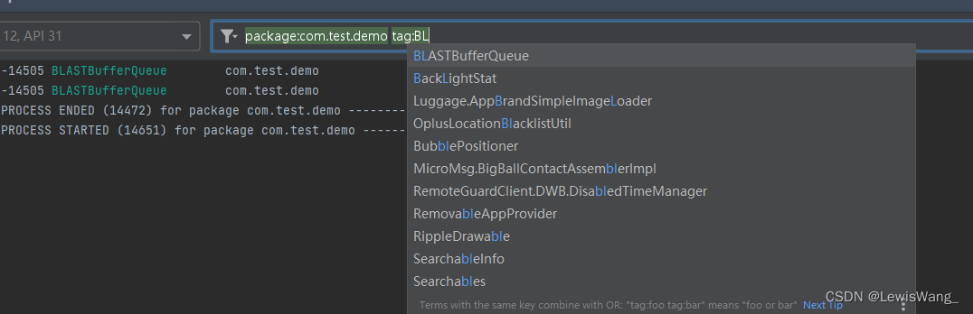 Android log窗口 乱码 android studio logcat窗口_android studio_08