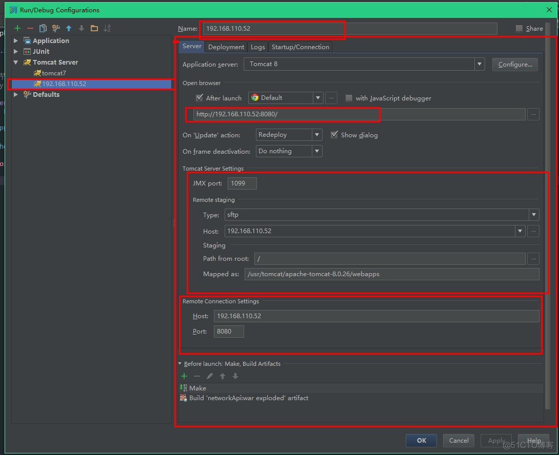 idea 远程连接redis idea 远程部署_tomcat_08