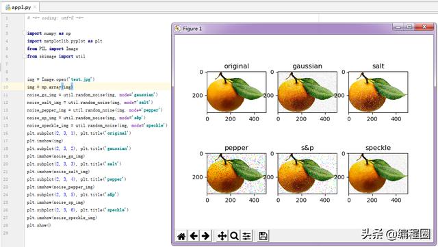 散斑噪音 python python 噪声_方差_04