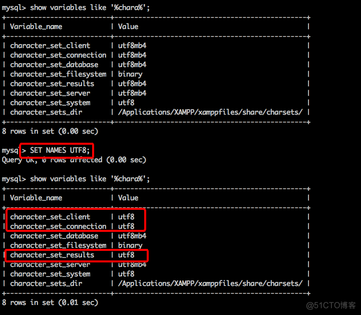 mysql设备表字符集主键区分大小写 mysql中字符集的设置_客户端字符集设置_07