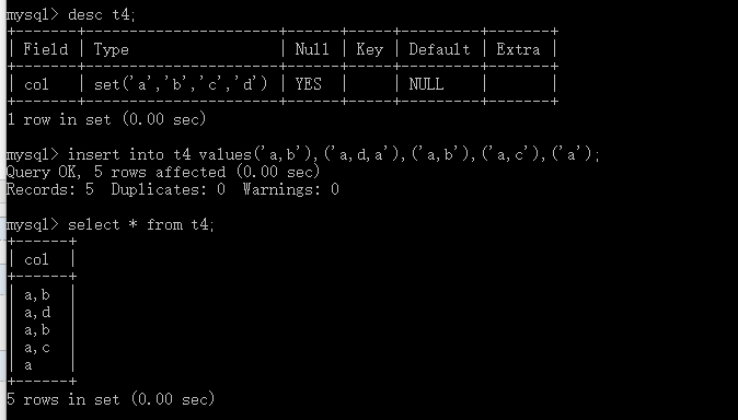 mysql 两个特殊字符之间的字符串 mysql字符串类型有哪些_枚举类型_04