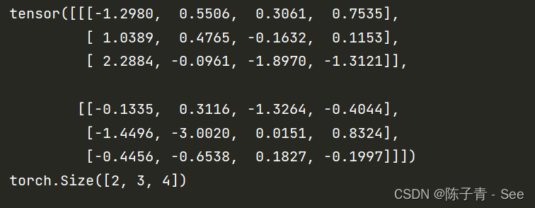 pytorch 张量第一列 求方差 pytorch中的张量_pytorch